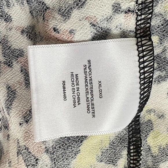 Christian Siriano Shift Dress Abstract Animal Print Stretch Size XXL Black - Picture 7 of 7